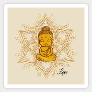 Zen little baby Buddha Sticker